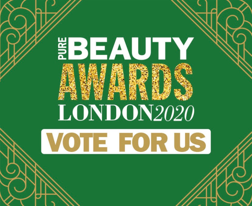 We have been shortlisted for the Pure Beauty Awards London 2020 in Best New Face Mask Category!